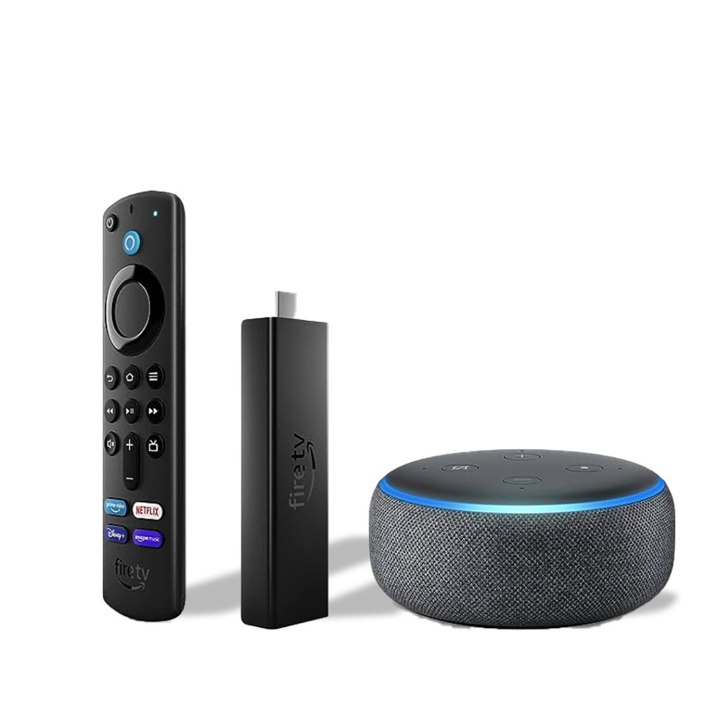 Amazon Fire TV Stick 4K with Echo Dot (3rd Gen)