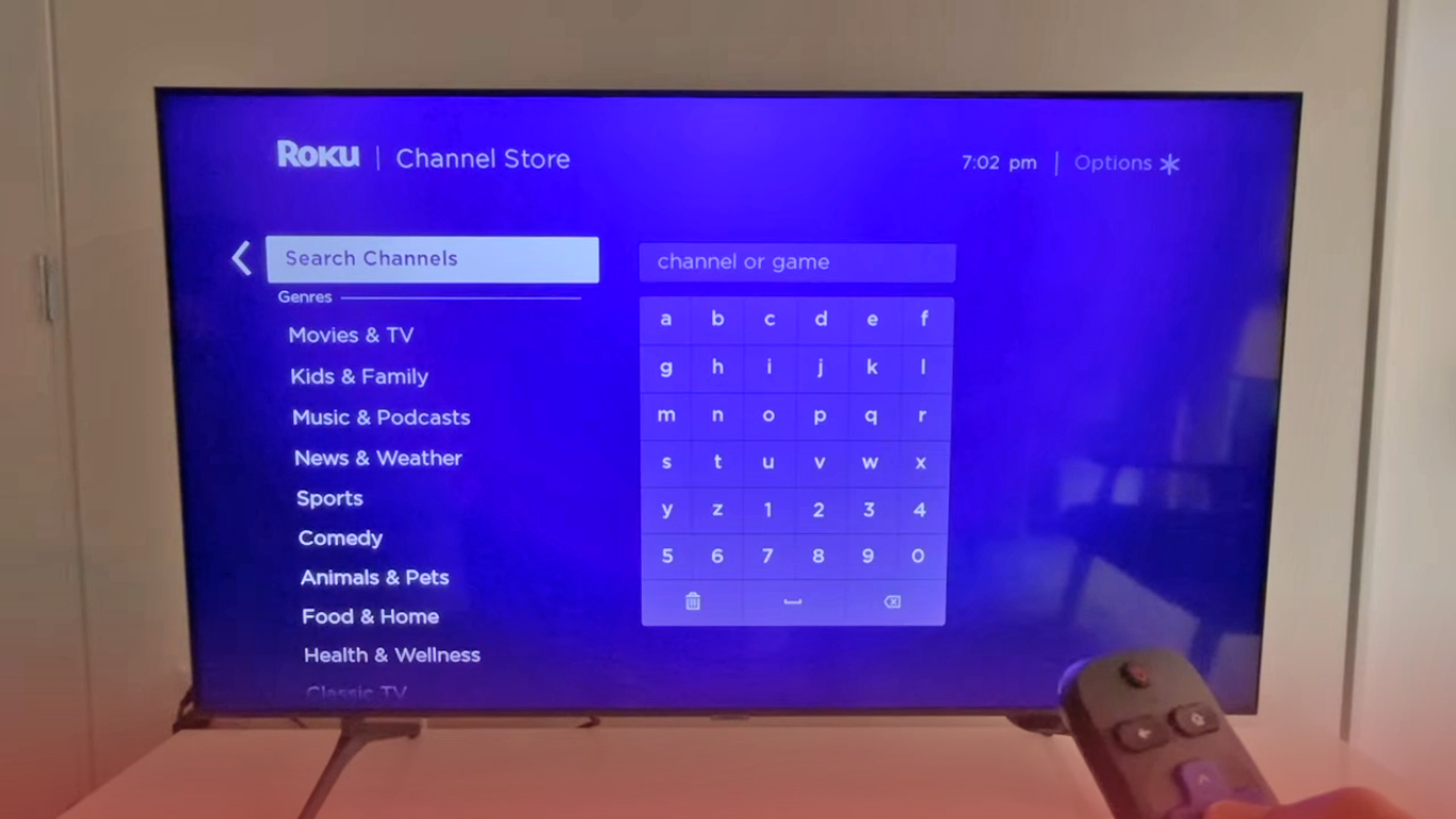 Channel Selection Roku Express 4K+