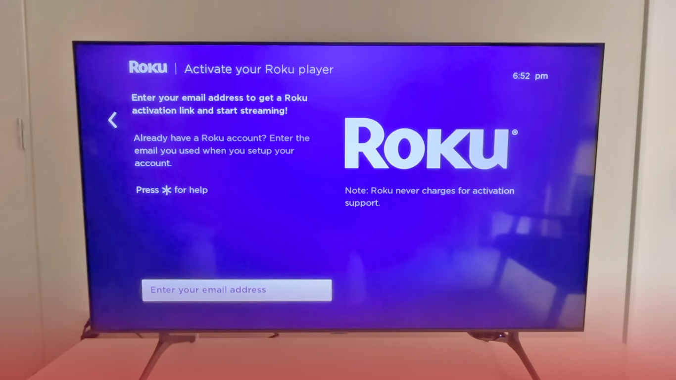 Creat Account Roku Express 4K+ 