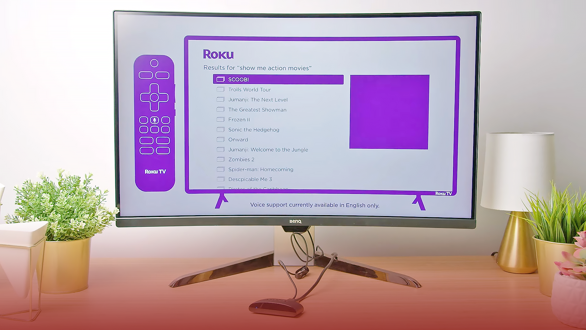 Roku Express 4K Turn on TV