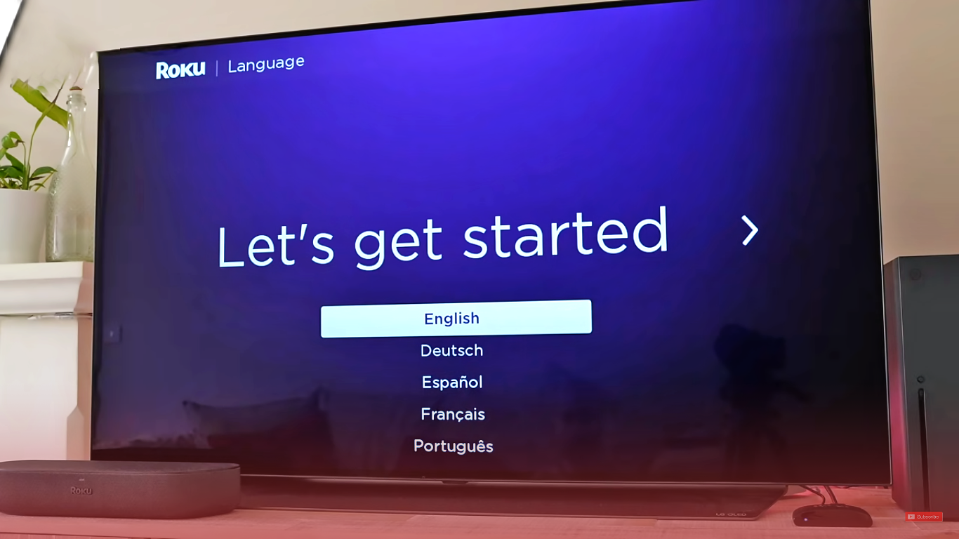 Select Language Roku Express 4K+